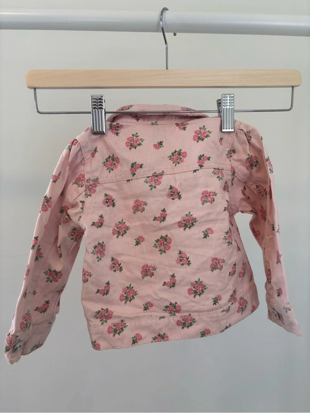 Little Lass Pink Floral Jacket | 18M | 100% cotton